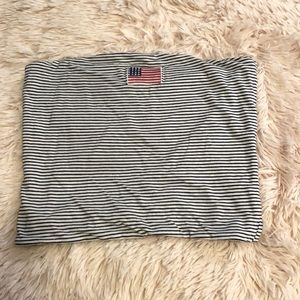 American Flag Striped Tube Top